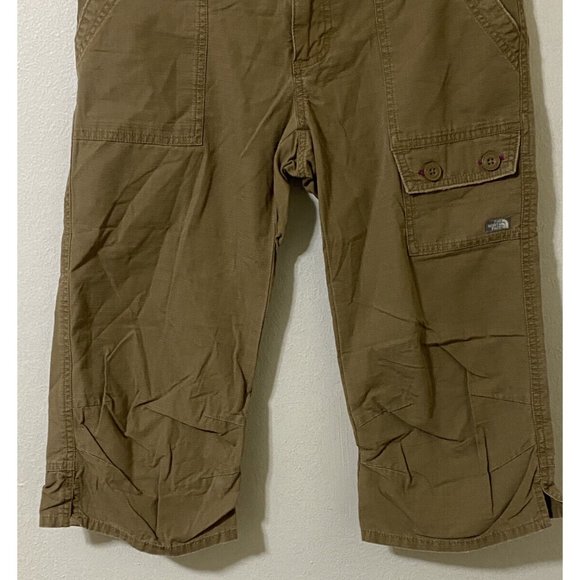 The North Face Women's Size 6 Golden Brown Casual Hiking Capri Pants 32" x 18" - Picture 3 of 9